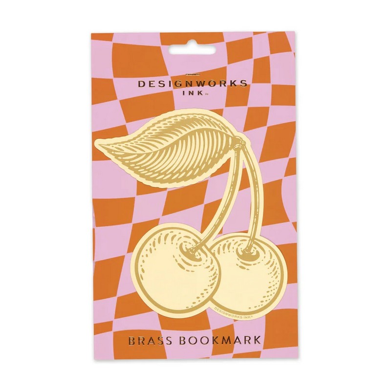 Gentlemen's Hardware Brass Bookmark Cherries DCBM-1019EU packaging