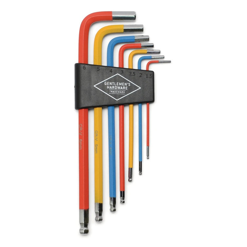 Gentlemen's Hardware Colourful Hex Key Set