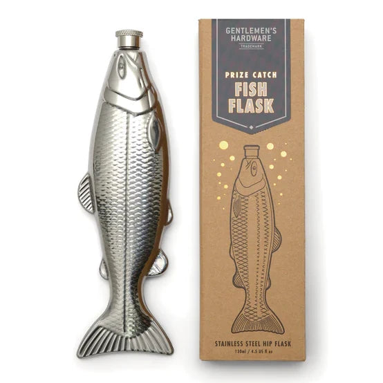 Gentlemen's Hardware Fish Hip Flask Prize Catch 130ml GEN750 main