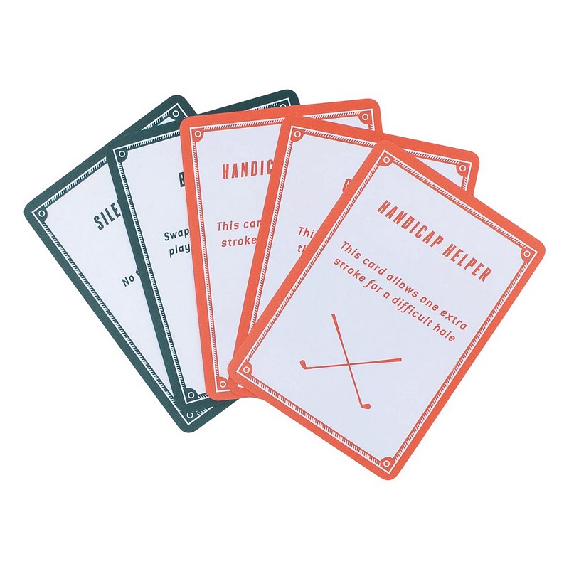 Gentlemen's Hardware Lucky Drive Golf Card Game In A Tin GEN909 contents