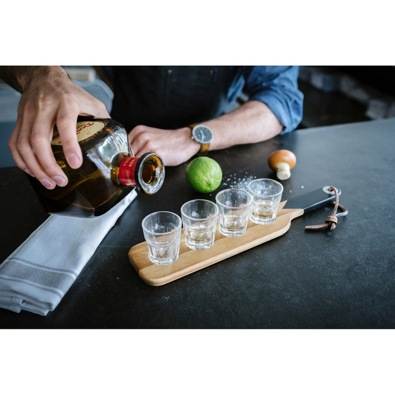 Gentlemen's Hardware Serving Paddle and Shot Glasses GEN149 lifestyle 2