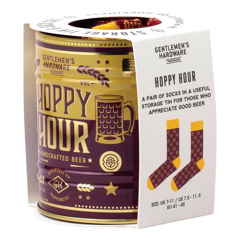 Gentlemen's Hardware Socks In A Beer Can side