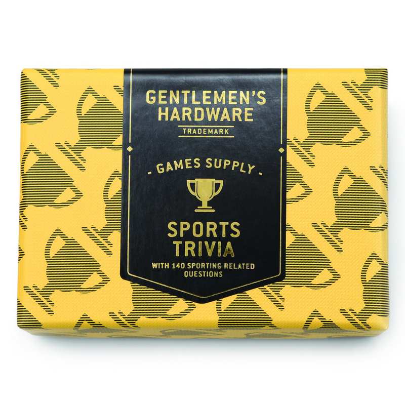 Gentlemen's Hardware Sports Trivia GEN734 front