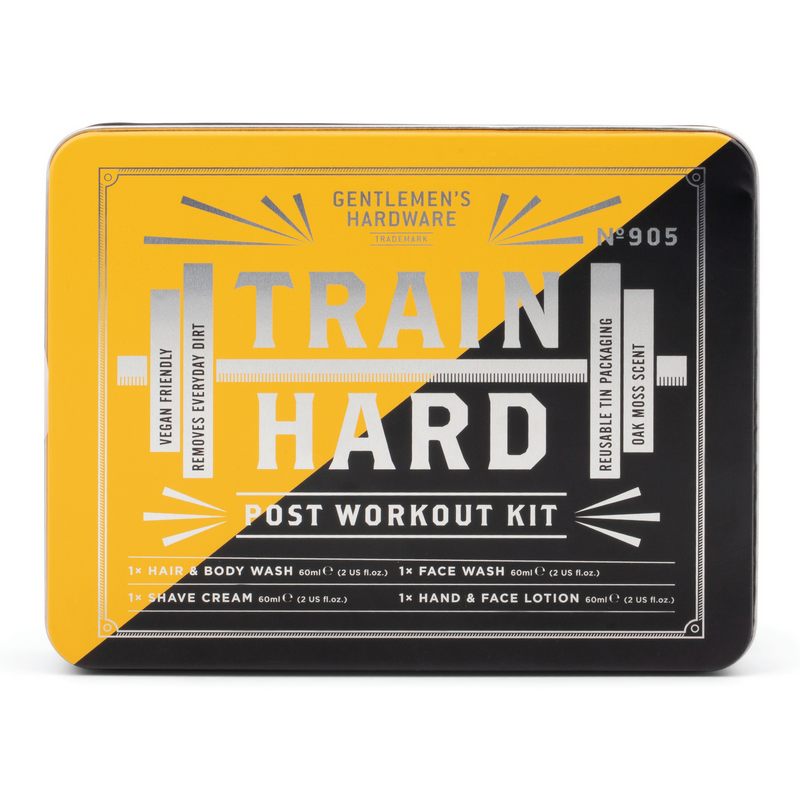 Gentlemen's Hardware Train Hard Post Workout Kit GEN905UK front