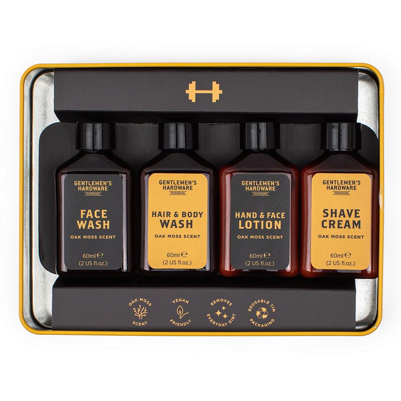 Gentlemen's Hardware Train Hard Post Workout Kit GEN905UK open