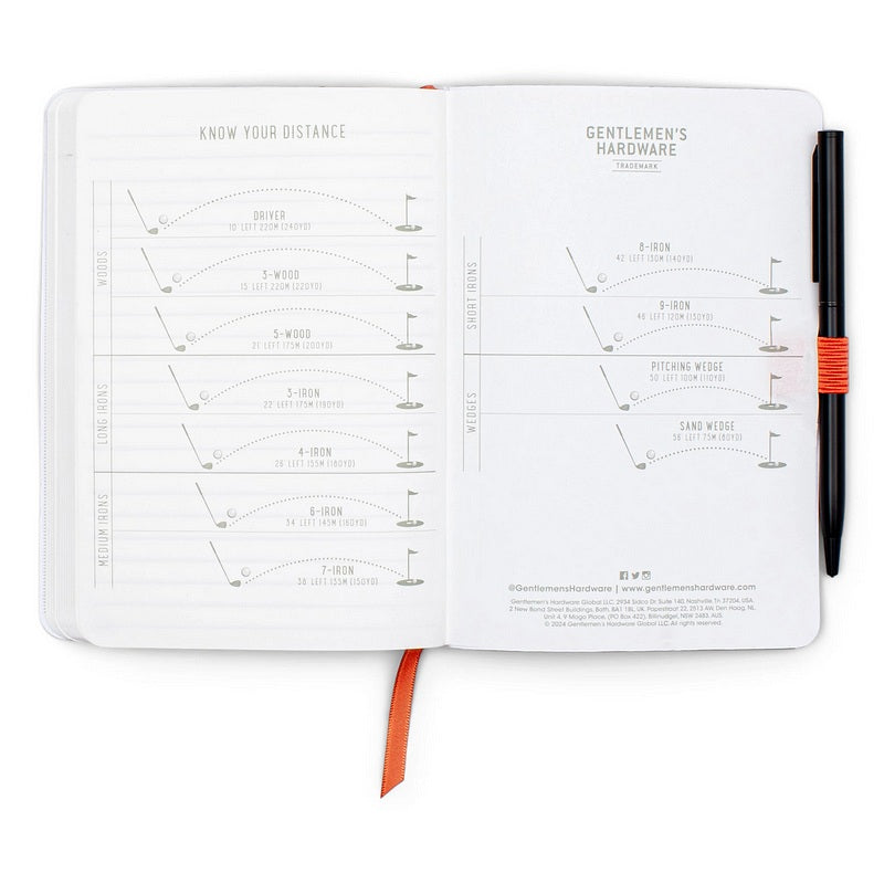 Gentlemen's Hardware Waterproof Golf Notebook GEN876 inside 4