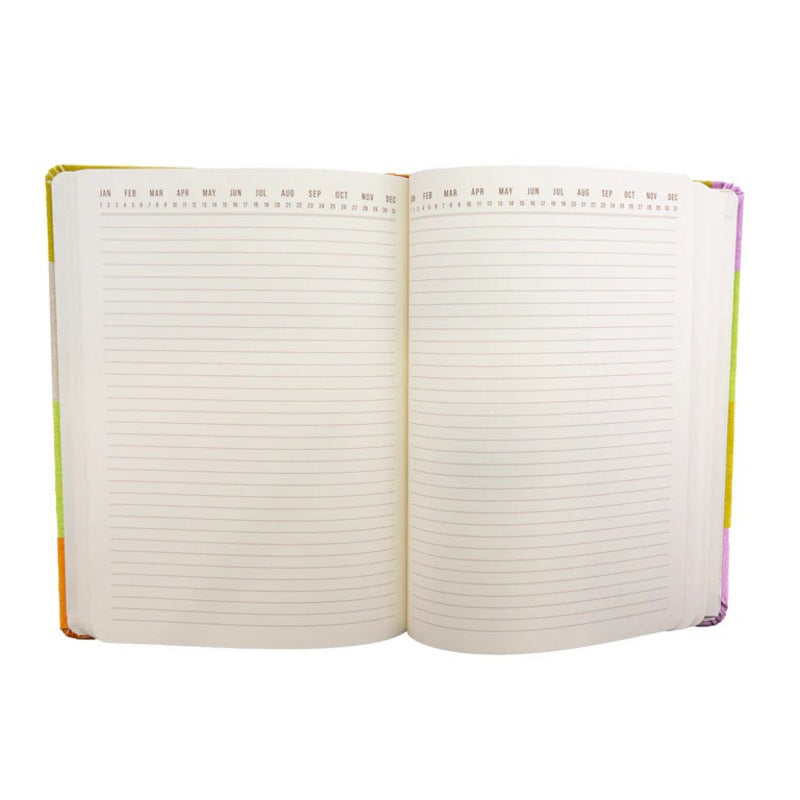Gentlemen's Hardware Jumbo Journal Velvet Check JB80-2037EU open