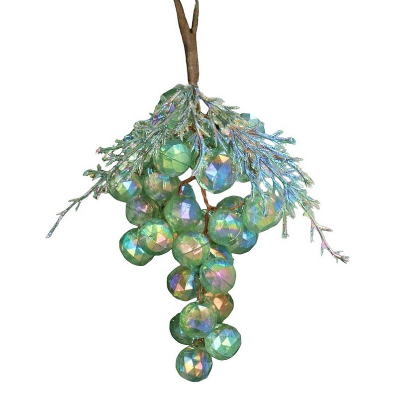 Gisela Graham Acrylic Grape Bunch Green 12163 main