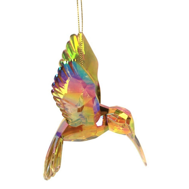 Gisela Graham Acrylic Hummingbird Amber 12861 main