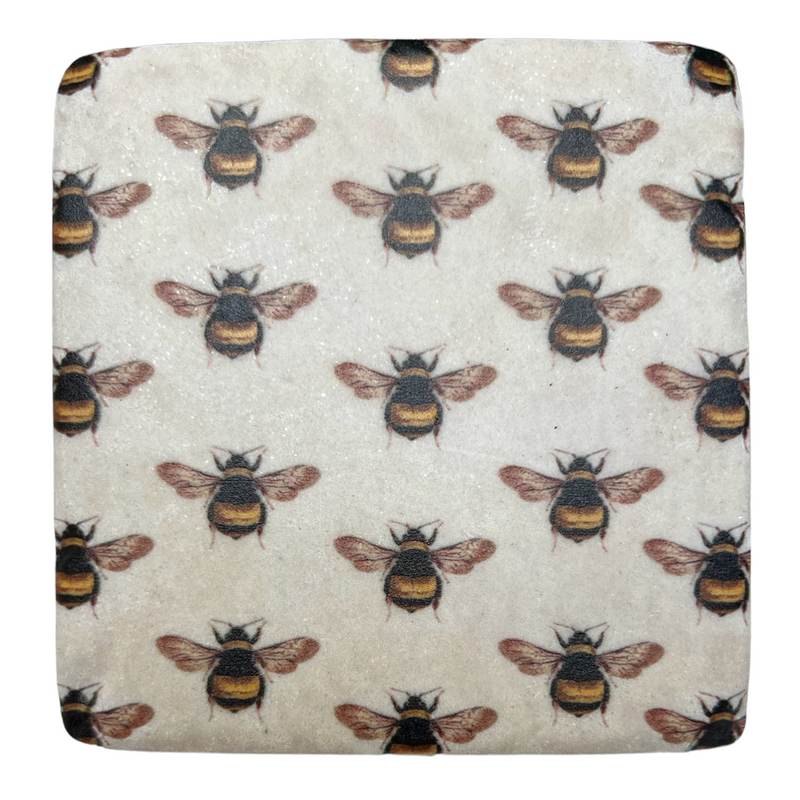 Gisela Graham Bees Resin Coaster 32852 front