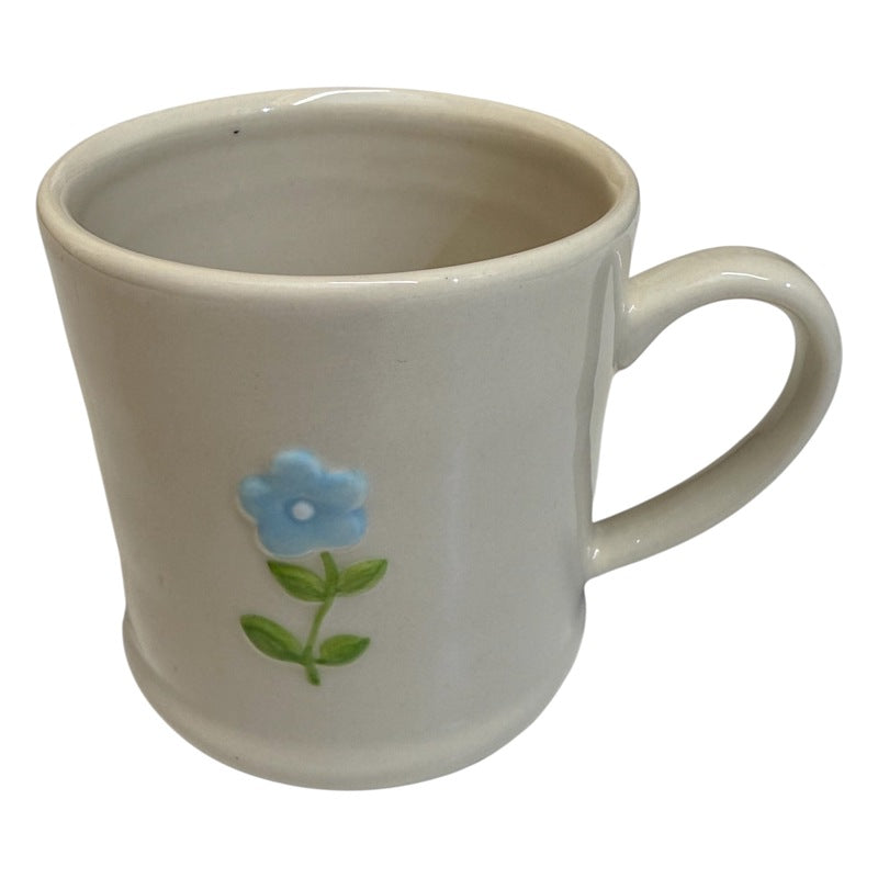 Gisela Graham Blue Flower Stoneware Mini Mug 80381 main