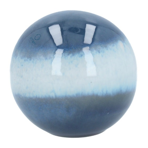 Gisela Graham Blue Ombre Ceramic Ball 30571 main