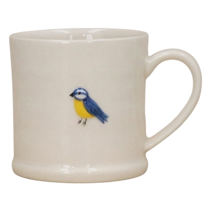 Gisela Graham Blue Tit Stoneware Mini Mug 35136 front