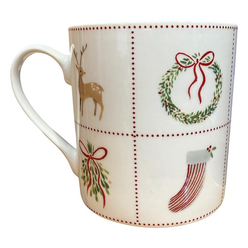 Gisela Graham Bone China Mug Nordic Icons Boxed 38532 rear