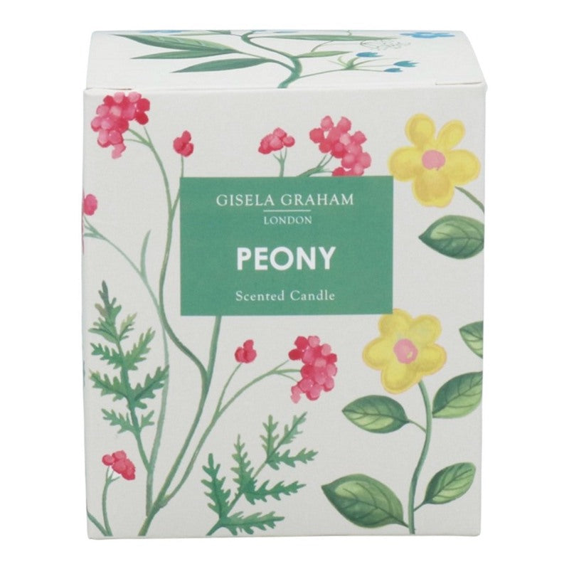 Gisela Graham Boxed Scented Candle Large Meadow Peony 58077 front
