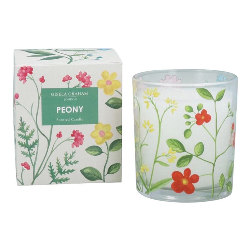 Gisela Graham Boxed Scented Candle Large Meadow Peony 58077 main