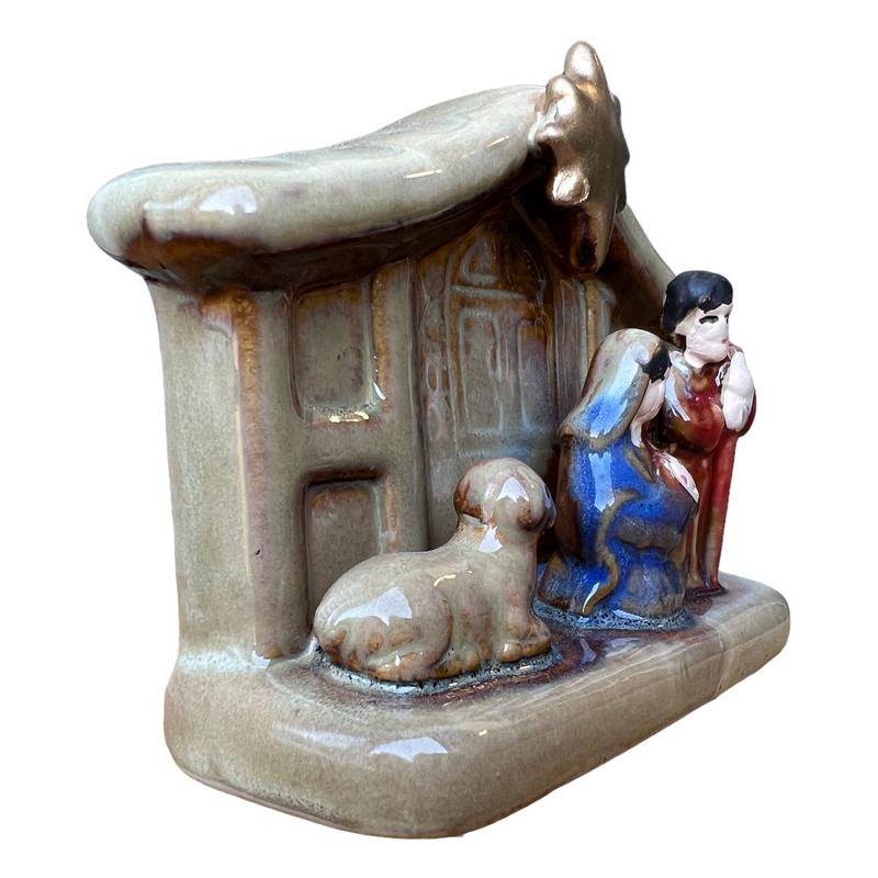 Gisela Graham Ceramic Nativity Scene 31975 angled