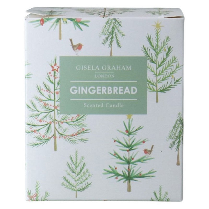 Gisela Graham Christmas Trees Gingerbread Scented Candle Large 50073 front