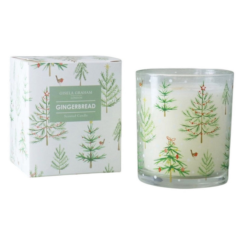Gisela Graham Christmas Trees Gingerbread Scented Candle Large 50073 main