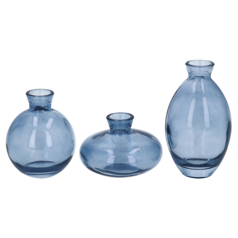 Gisela Graham Clear Blue Glass Bud Vase 81630 selection