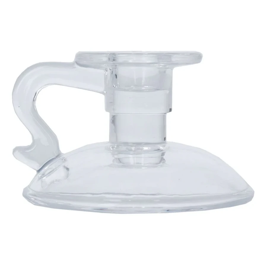 Gisela Graham Clear Glass Willie Winkie Candle Holder 50289 main