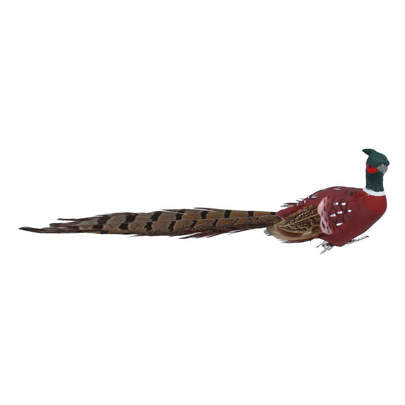 Gisela Graham Clip-on Feather Pheasant Decoration 15723