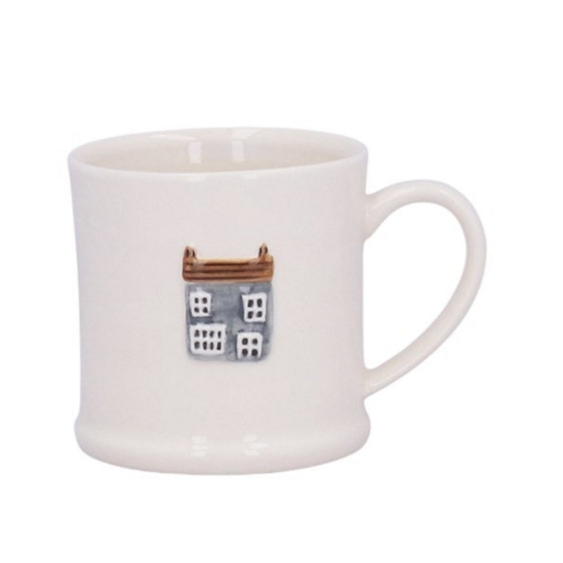 Gisela Graham Cottage Embossed Stoneware Mini Mug 35178 front