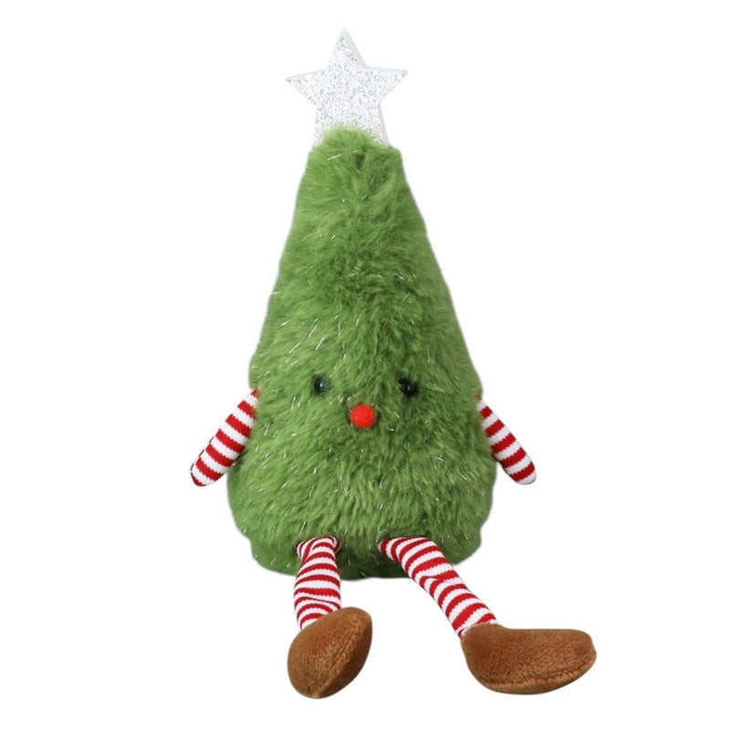 Gisela Graham Fabric Christmas Tree Shelf Sitter 34581 front