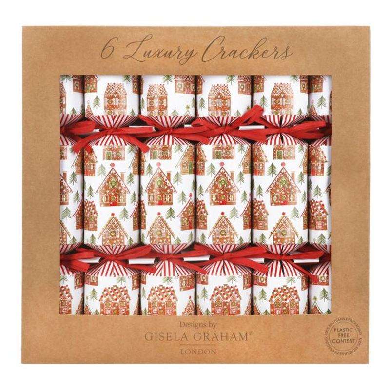 Gisela Graham Gingerbread House Luxury Christmas Crackers 33856 main