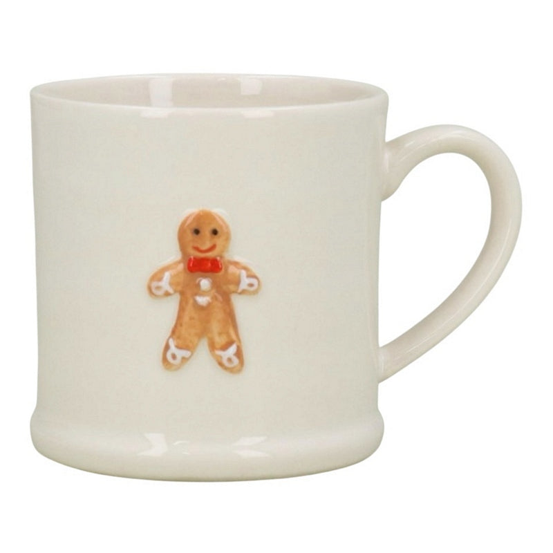 Gisela Graham Gingerbread Man Stoneware Mini Mug 20571 front