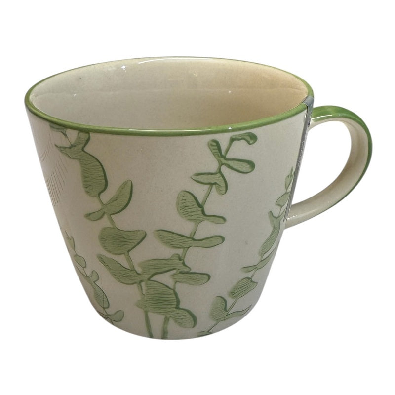 Gisela Graham Green Eucalyptus Stoneware Mug 31765 main