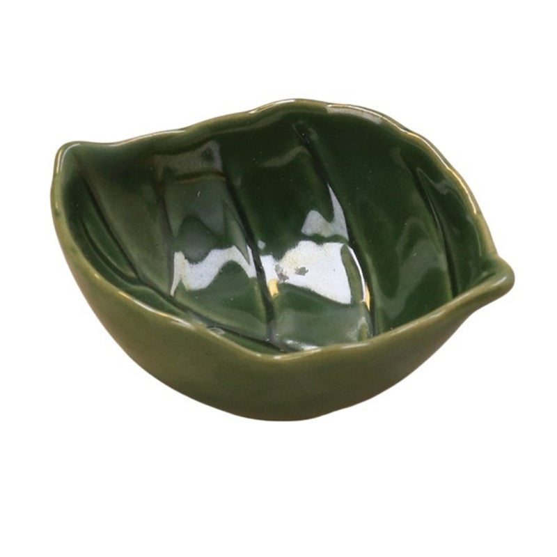 Gisela Graham Green Stoneware Mini Leaf Dish 31780 main