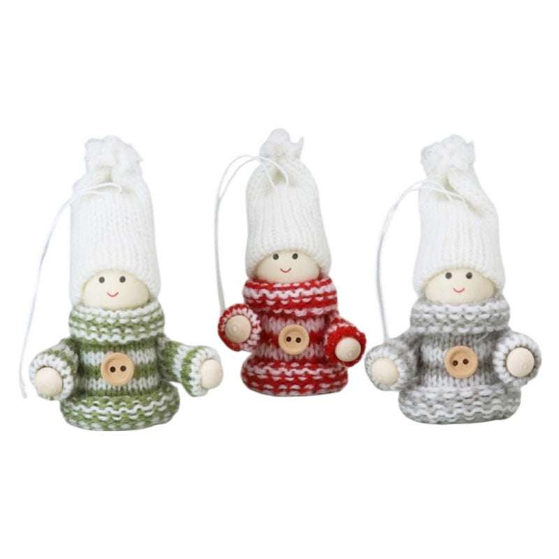 Gisela Graham Knitted Scandi Girl Decoration 10790 selection