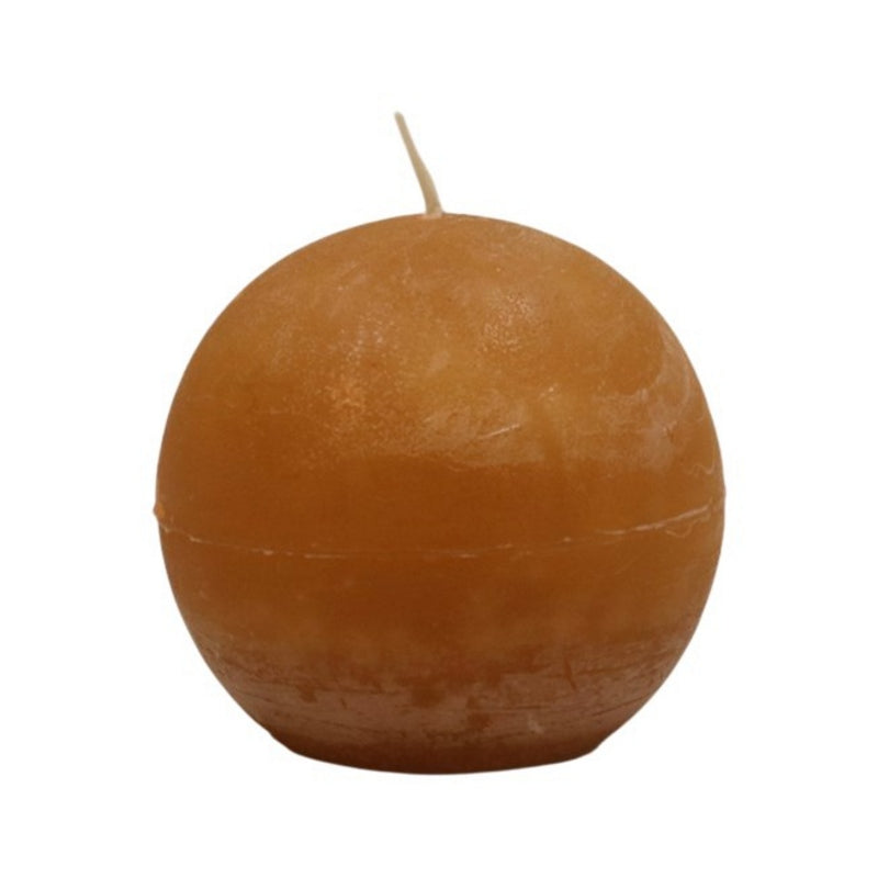 Gisela Graham Light Amber Ball Candle 51830 front