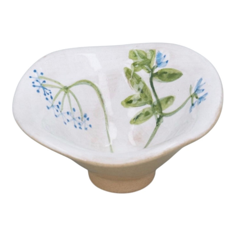 Gisela Graham Meadow Blue Flower Stoneware Mini Snack Bowl 80252 main