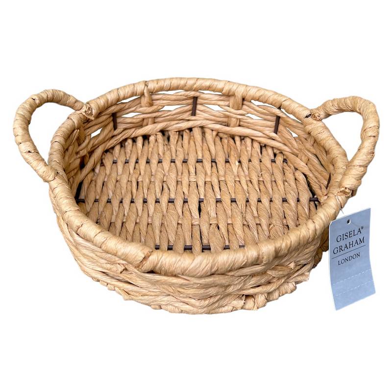 Gisela Graham Natural Rattan Tray with Handles Small 81633 main