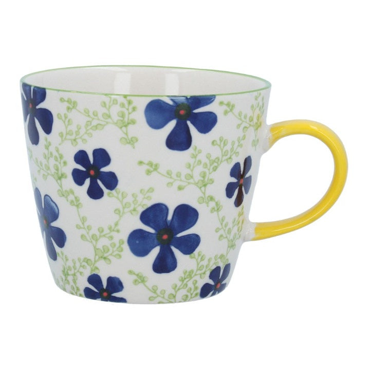 Gisela Graham Navy Periwinkle Stoneware Mug 32305