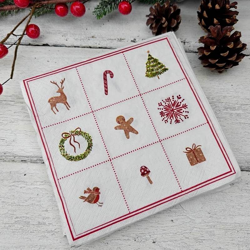 Gisela Graham Nordic Icons Paper Napkins Pack of 20 38696 lifestyle