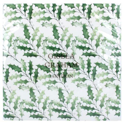 Gisela Graham Paper Napkins Holly & White Berries 37475 main