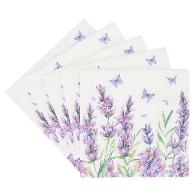 Gisela Graham Paper Napkins Lavender Field 30111 main