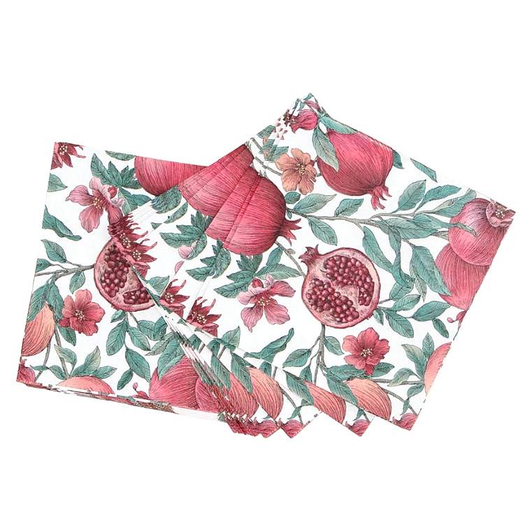 Gisela Graham Paper Napkins Pomegranate 34656 open