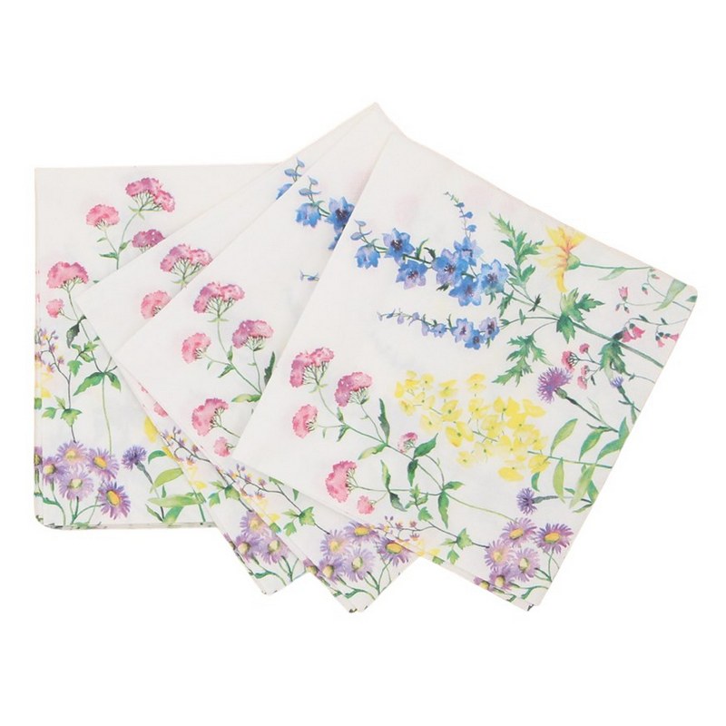 Gisela Graham Paper Napkins Wildflowers Pack of 20 34705
