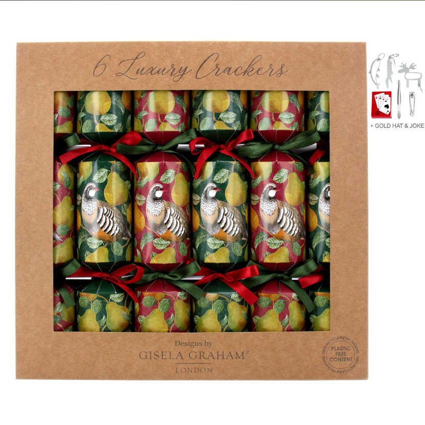 Gisela Graham Partridge & Pears Luxury Christmas Crackers 31542 main