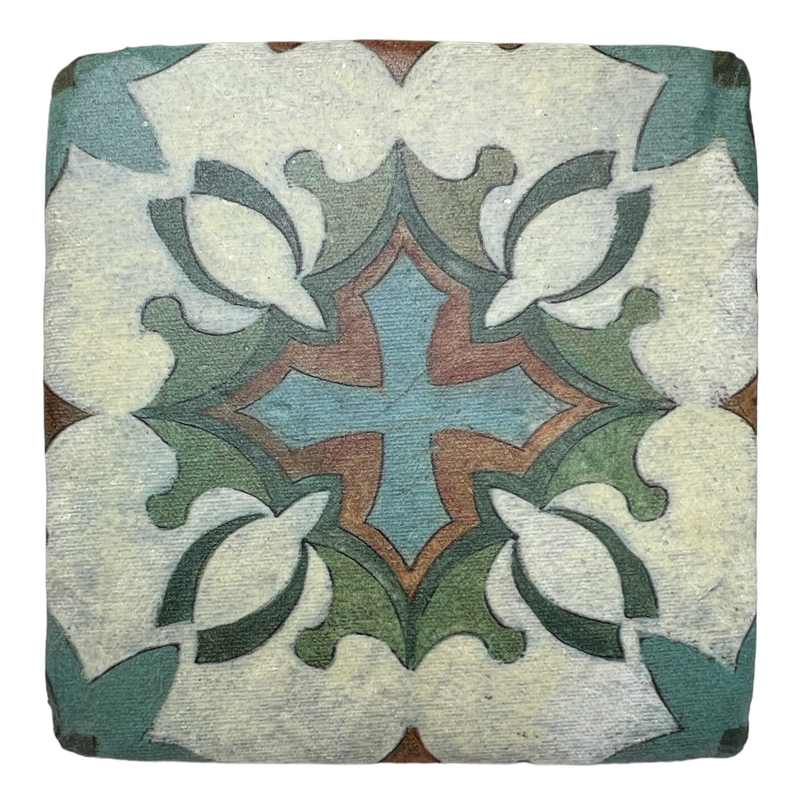 Gisela Graham Period Mosaic Design Resin Coaster 33342 style 4