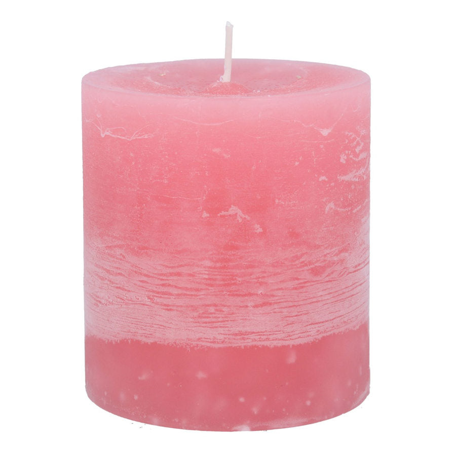 Gisela Graham Pink Pillar Candle Large 51324 main