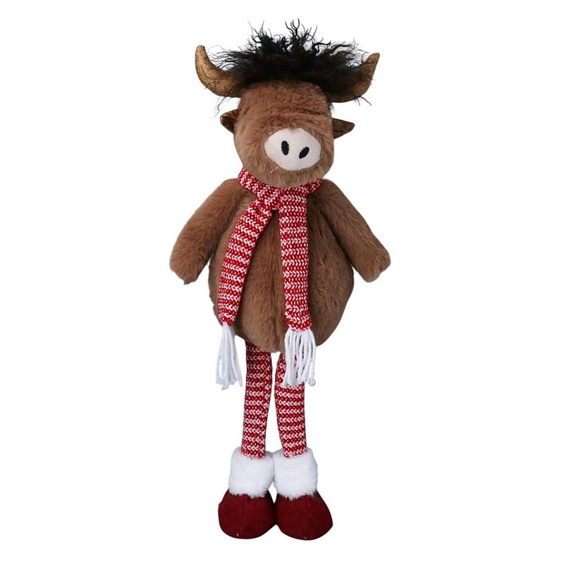 Gisela Graham Plush Standing Highland Cow 36192 front