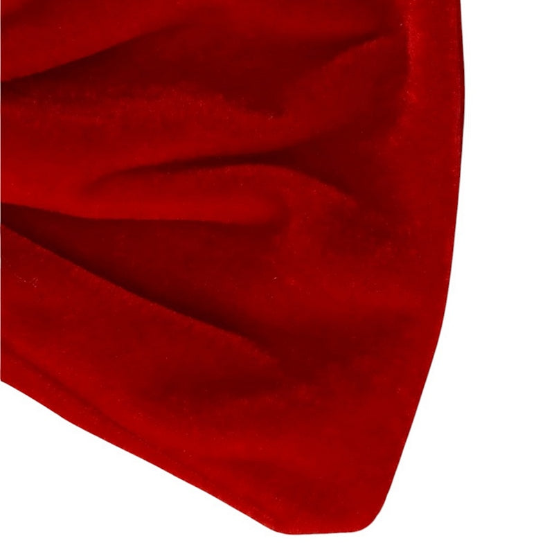 Gisela Graham Red Velvet Clip-on Bow Large 11053 detail