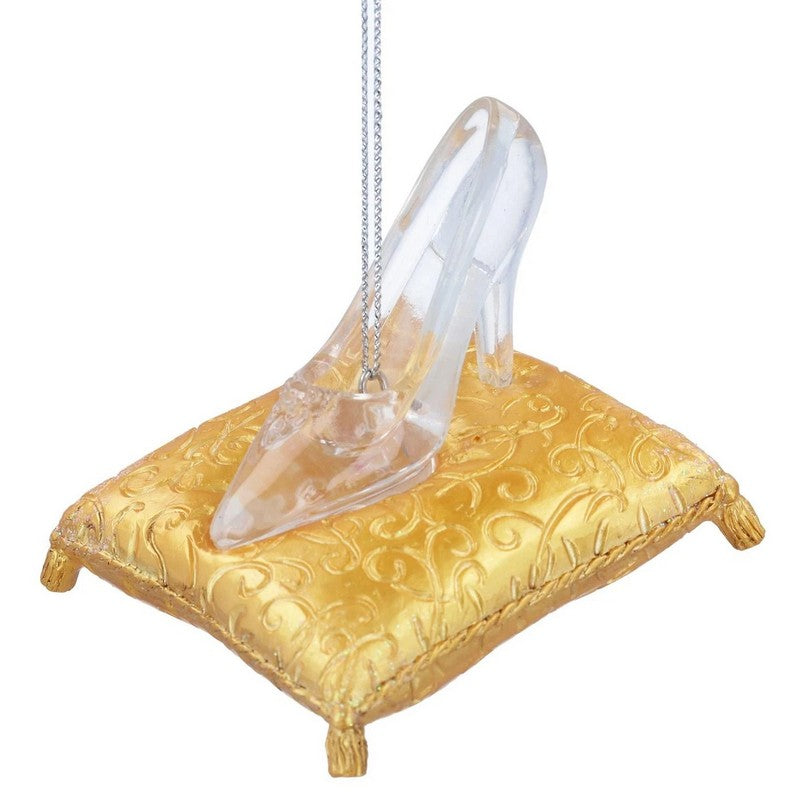 Gisela Graham Resin Cinderella Slipper on Cushion Decoration 10678 main