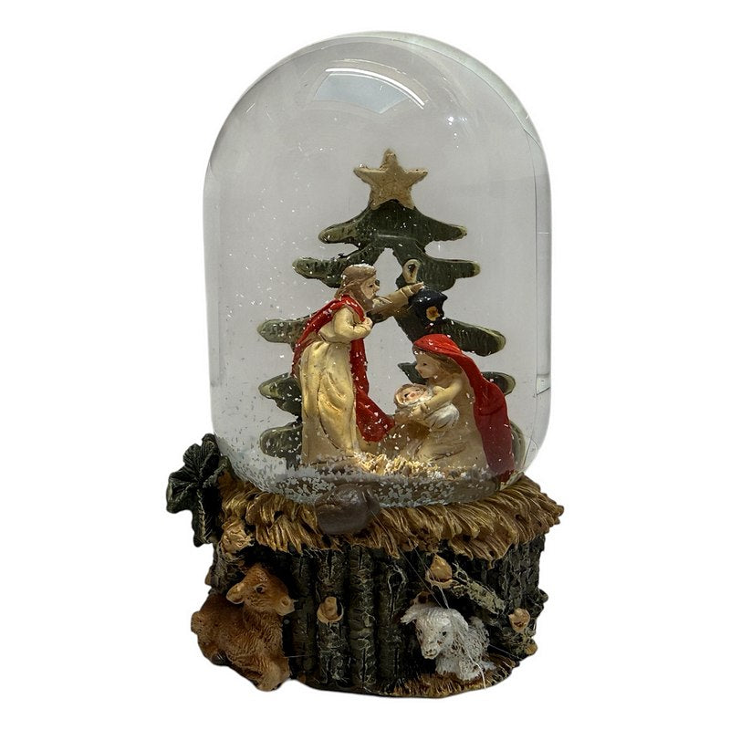 Gisela Graham Resin Nativity Glass Snow Dome 31283 front