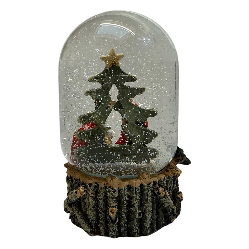 Gisela Graham Resin Nativity Glass Snow Dome 31283 rear